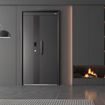 Jinjiawei door industry (t06 mengran) class a finely carved magnesium alloy entrance door embedded smart lock supports private customization t06 mengran single door