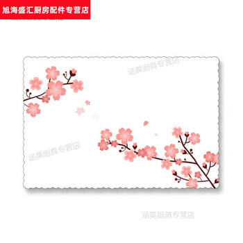 Pick up cat placemat paper disposable placemat japanese style dining table pad paper thickened absorbent japanese food shop plate placemat paper sakurashi 100 pieces