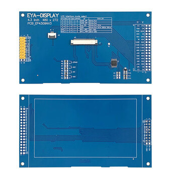 Ouhuayuan 4.3-inch tft lcd display mcu parallel port 3-wire 4-wire spi serial port lcd color screen capacitive touch ips 4-wire serial port adapter board