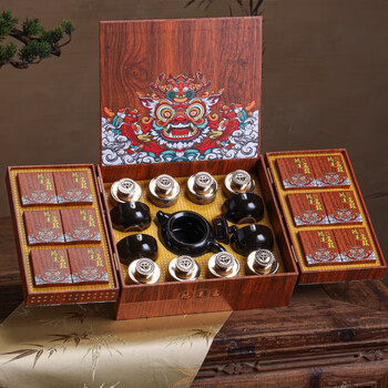 Yixiangyun authentic wuyishan kung fu black tea lapsang souchong cinnamon and tea set high-end gift box for relatives and elders