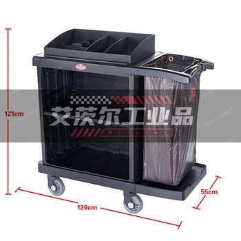 Southern bilateral service vehicle hotel room work linen vehicle room entrance hand push collection vehicle cleaning cleaning vehicle unilateral shuttle flexible universal