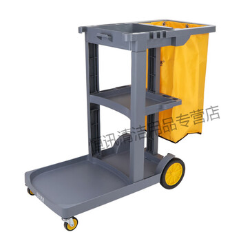 Beijingjie multifunctional cleaning vehicle cleaning cleaning vehicle multifunctional trolley hotel linen cart tool cart gray