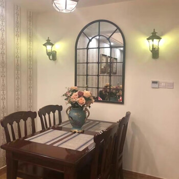 Vinoa retro french interior decoration window wall wrought iron fake window semicircular screen curved arched french doors and windows please contact customer service for customization for color specifications