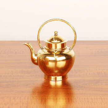 Wine pot, old-fashioned pure copper, wedding, old-fashioned toasting copper wine pot, pure copper wine glass set, home handmade ironing, b style copper wine pot, one