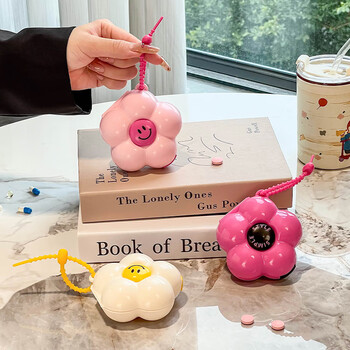 Zunmusi dopamine high-looking and convenient medicine box packaging box for seven days a week to carry medicine with you, sealed mini storage box, portable medicine box, pink