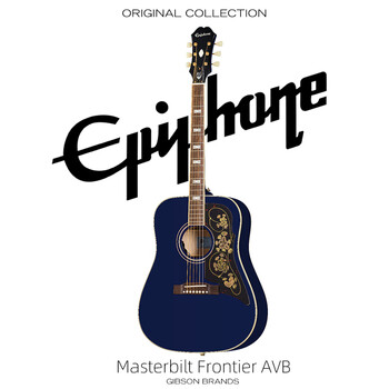 Epiphone origin series frontier vb viper blue full single high-end electric box folk acoustic guitar