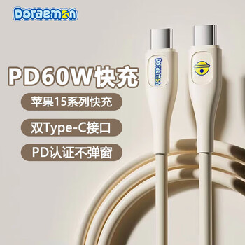Rock apple charging cable type-c to type-c data cable pd60w fast charging cable iphone17/16/15promax huawei honor xiaomi 1.2 meters white