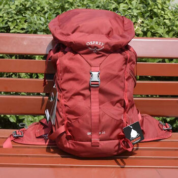Osprey kitty 34l outdoor backpack mountaineering bag hiking sports 22l travel backpack 30l comes with rain cover 34l red