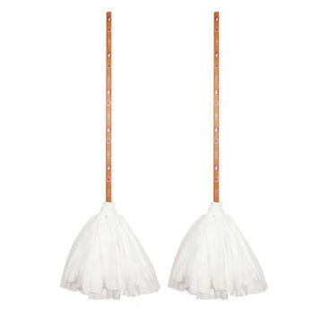 Mingrun baiqi mop (non-woven fabric) (wooden poles in multiple colors available) 1.22m handle 1.22m
