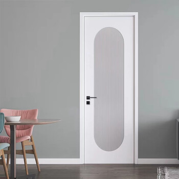 Ji litian bedroom door set door cream french paint door indoor solid wood door home soundproof door simple paint kitchen and bathroom door