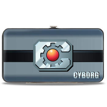 Buckle-down wallet women's stainless steel lock folding wallet