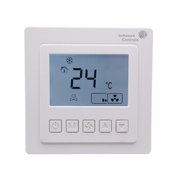 Johnson thermostat switch lcd display central air conditioning temperature controller fan coil panel fan controlled cooling and heating type