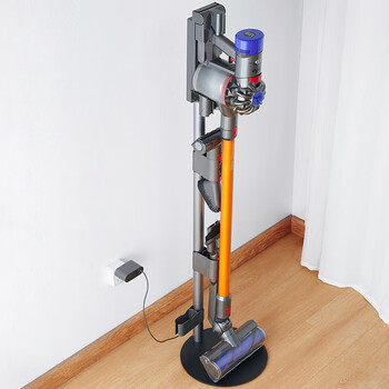 Yamiji adapted vacuum cleaner storage rack bracket v7v8v10v11v12slim punch-free floor-standing storage charging rack adapted to v7v8v10v11 with 2 chucks