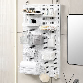 Hole board shoe wall shelf desk 3.2 round hole accessories spare parts storage box hook 1.6 hole spacing b018 clip 2 pack 1.6 hole center spacing special model