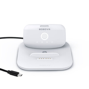 Xiaozhai bobovr magnetic battery special dual charging station is suitable for users who purchase quest2 headband and pico4 headband.