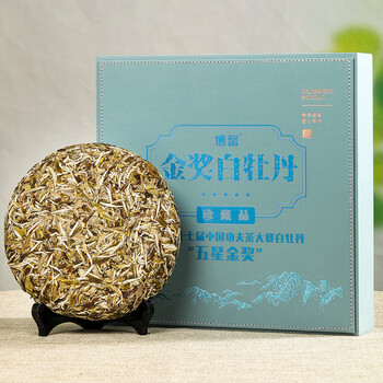 Boxin gold medal white peony fuding white tea alpine sun-dried floral white peony tea cake white peony tea cake