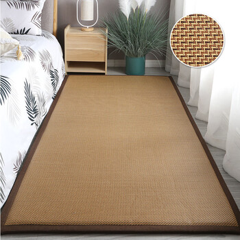 Bansheng summer floor sleeping mat artifact floor sleeping mat home bedroom mat floor mat tatami mattress pattern a thickened 2 cm rattan mat 200x280cm enlarged