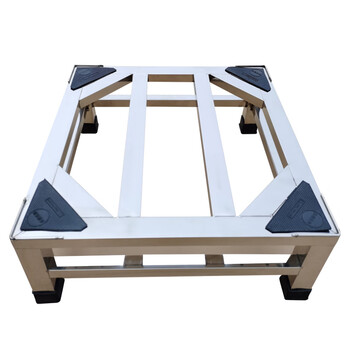 Guqin washing machine base, heightened and reinforced double layer, stainless steel bracket for washing machine rack, drum bracket, refrigerator shelf, width 50* depth 50* height 30