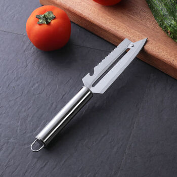 Yongcai household stainless steel peeling knife three-in-one grater multi-functional potato peeling artifact convenient and practical three-piece set one steel tip plane