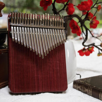 Mr.mai kalimba sends teaching music sheet to adults, students, children, thumb piano, finger piano, kalimba, super easy to learn musical instrument, 21-note f key, rose rosewood