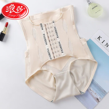 Langsha tummy control pants women's belly slimming powerful shaping corset to raise hips and high waist magic summer stomach control thin belly control panties skin color triangular style 3xl