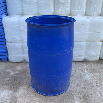 Hanhai rongke thickened 200 liter plastic barrel for construction site 200 kg flange barrel diesel barrel chemical waste liquid barrel industrial large plastic barrel 200 liter 90% new double ring closed barrel (top opening) (easy to clean)