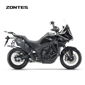 Zontes 2026 new model 703f 19-inch brembo caliper three-cylinder water-cooled 699cc adv motorcycle piano black gray (high version)