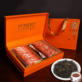 Jingyao duck shit fragrant single cluster tea gift box gift box high mountain tieguanyin tea wuyi dahongpao factory direct sales green black tea 252g small bubble gift box