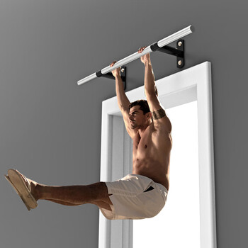 Dongji multifunctional door stainless steel horizontal bar interior door wall perforated door frame single parallel bar pull-up home fitness k121-3