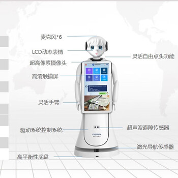 Museum, exhibition hall, hospital, bank, hotel, welcome, explanation, dialogue, consultation, leading robot, alice pro