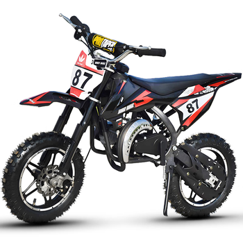 Langchuang 24-year new small motorcycle children's 49cc mini motorcycle small off-road vehicle mixed oil gasoline fuel adult 2-stroke mixed hand-operated starting oil black