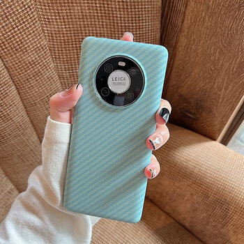 Suitable for huawei mate50pro mobile phone case new carbon fiber mate40e couple p50/p40 internet celebrity 40rs yuanfeng blue-carbon fiber huawei mate 50