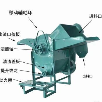 Yunqige customized rapeseed threshing machine household wheat sorghum soybean mung bean multi-functional shelling agricultural wheat threshing machine upgraded version of the new 40 type threshing machine without wheels (stand-alone machine) with gasoline