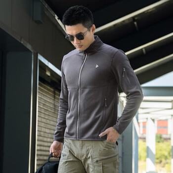 Longya yintuo light and warm polartec fleece jacket autumn and winter outdoor comfortable and warm fleece jacket spy gray l 180/100a