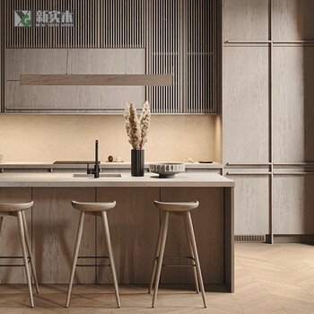 Mexueer chongqing solid wood whole house red oak south american cherry wood home skeleton line cabinet wardrobe medieval wabi-sabi style deposit 1 meter