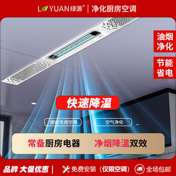 Lvyuan kitchen air conditioner t7 small 1p good news for small kitchens embedded single cooling without outdoor unit saves power and space negative ion purification quick cooling low noise air cooler single cooling small 1 hp self-cleaning-2200w-1 hole t7 white