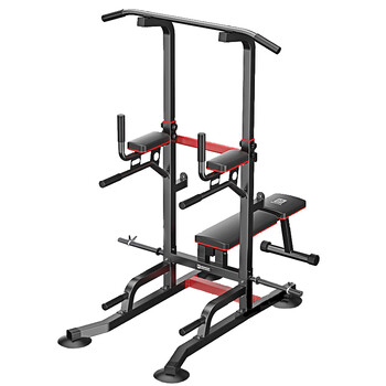 Miking horizontal bar home pull-up device multi-functional single and parallel bars adjustable indoor weight rack sports fitness equipment multi-functional single and parallel bars - red and black