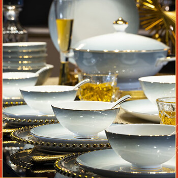 Wanxiang bowls, plates and tableware complete set of bowls, jingdezhen ceramic dishes set for home 2026 new high-looking housewarming gift