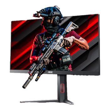 95% new aoc 27-inch fastips native 180hz 1ms hdr 95%p3 color gamut color calibration lifting bracket for each unit gaming e-sports computer monitor aegis series 27g4