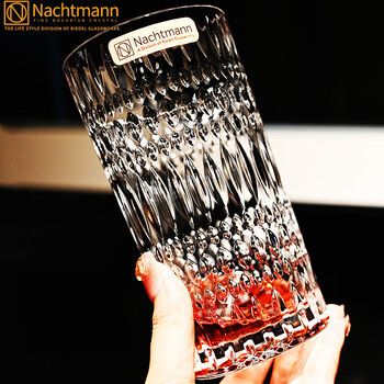 Naichmann germany imported crystal glass freshly ground latte coffee cup tea cup hot drink milk mug flower tea cup cup ethnic coffee hot drink tall cup 422ml 1 piece