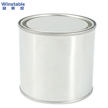 Wenstan w680 sealed paint mixing tank with lid, paint tin drum, small tin can, chemical tinplate drum paint storage tank (1 piece) 0.3l