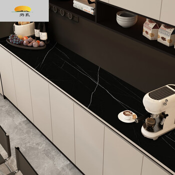 Zhizhou tv cabinet mat imitation marble slate dining counter top protection mat tablecloth entrance leather table mat wine cabinet mat black rock marble a-gj tv cabinet mat 30cmx90cm (applicable to coffee table and dining table cabinet)