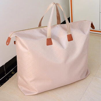 Hengshen quilt storage bag oxford cloth woven bag cotton quilt kindergarten moving packing bag moisture-proof luggage bag ll6 small size pink