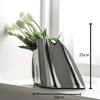 Huili in european light luxury stainless steel champagne bucket creative metal dining table wine bucket ice bucket model house decoration champagne bucket