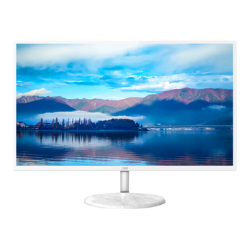 99% new aoc 31.5-inch ips wide viewing angle 2k high definition 75hz low blue light and no flicker pearl white stylish high-gloss base lcd computer monitor q32n2s