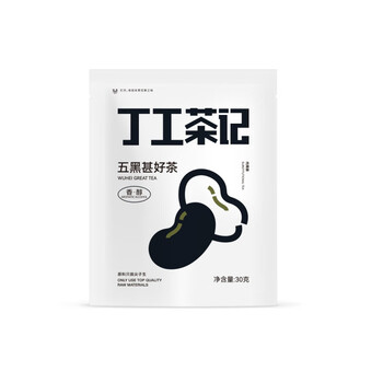 Ding gong tea ji poria, coix tea, fruit tea trial family portrait tea bag, five black very good tea 30g 1 bag