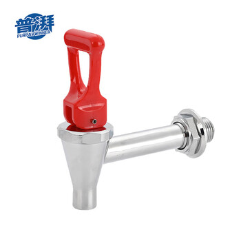 Pu pai electric water boiler faucet direct drinking machine commercial electric water heater household water boiler faucet red handle d type luxury straight handle 4 points