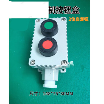 Explosion-proof emergency stop button power switch bza53/la53 explosion-proof control button explosion-proof button box cast aluminum 2-button self-reset