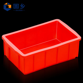 Guxiang thickened plastic (small square box) logistics turnover box parts box screw classification basket hardware tool box storage box storage box x1# red 150*100*65mm