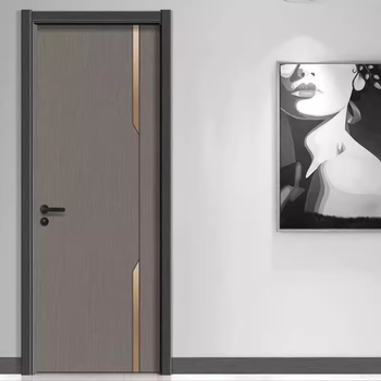 Carbon crystal solid wood door oak interior door light luxury minimalist set door bedroom door environmentally friendly door spot soundproof room door customization 2107 gilded gray + dark gray 2100*900*160